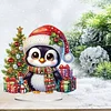 2D Flat Christmas Print DIY Diamond Painting Desktop Ornaments Kit Table Decor