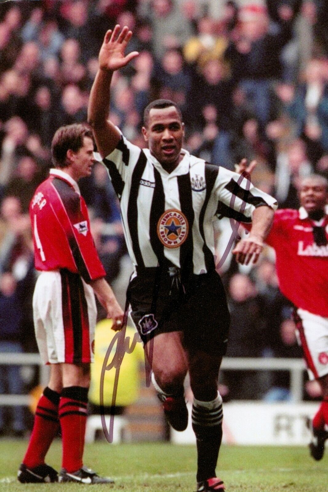 Les Ferdinand Signed 6x4 Photo Poster painting Newcastle United Spurs QPR Genuine Autograph +COA