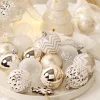 16PCS Christmas Tree Red Champagne White Hanging Decor Balls