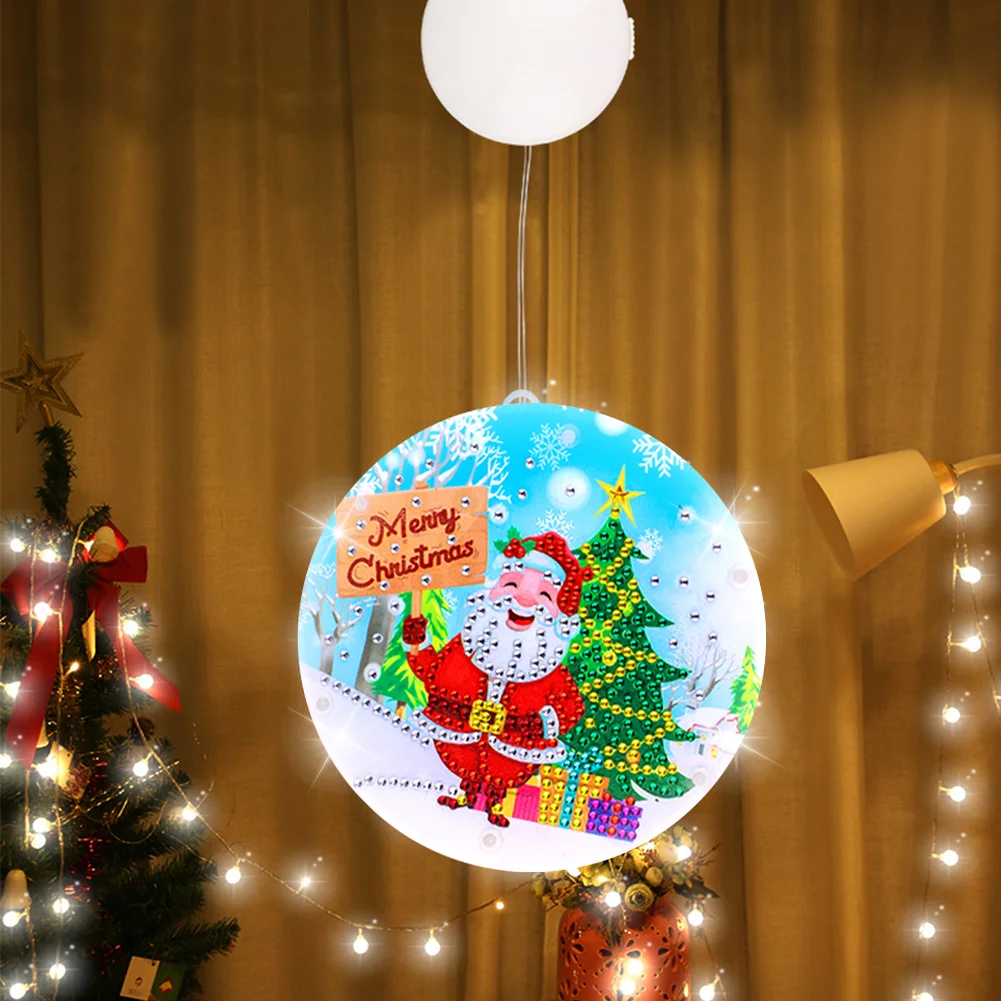 Double Sided Christmas Diamond Painting Battery Powered Chandelier for Home Room