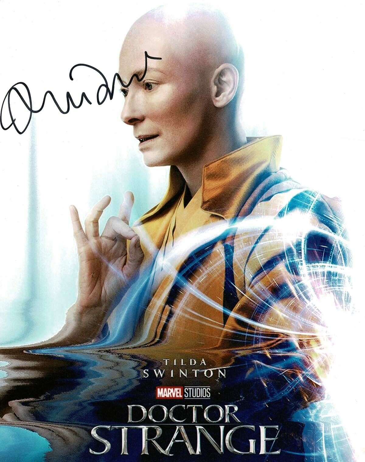 Tilda SWINTON SIGNED Autograph Photo Poster painting Doctor Strange The Ancient One AFTAL COA