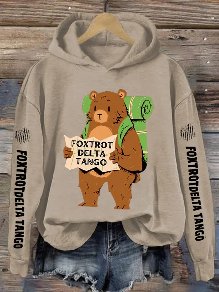 Women's Foxtrot Delta Tango Printed Sweatshirt