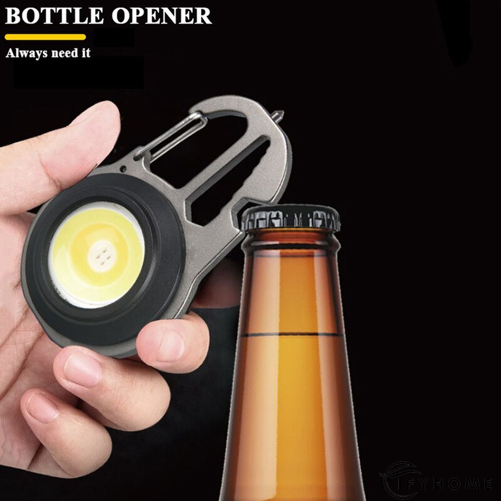 Multifunctional Min USB Charging Outdoor Camping Emergency Flashlight Keychain Light | IFYHOME
