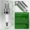 MaxLLTo 2 Pack Replacement XC92YC MIU11020 Spark Plug for John Deere Z335E Z335M Z345M Z345R Z355E Z355R Z375R Models