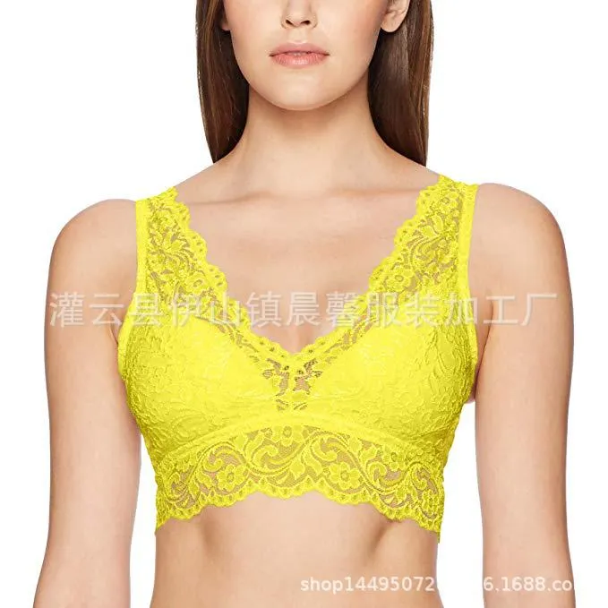 Churchf Direct Selling Slings Sexy Lace Bra No Steel Ring Multi-Colored Back Wrapped Chest Lingerie 9055