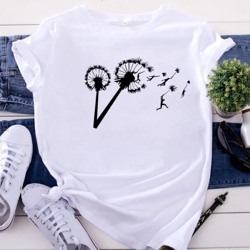 Heart Print Women Shirt Blouse Plus Size 2020 Casual Summer Short Sleeve Loose Shirt Ladies Streetwear Tops Blusa Clothing