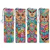 4Pcs DIY Diamond Bookmark Art Projects Irregular Shaped Diamonds Diamond Painting Art Bookmarks for DIY Making Beginners Adult Art Craft Supplies