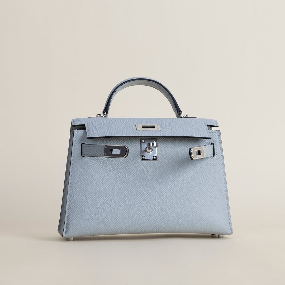 Mini Kelly II Epsom 8U Blue Glacier PHW