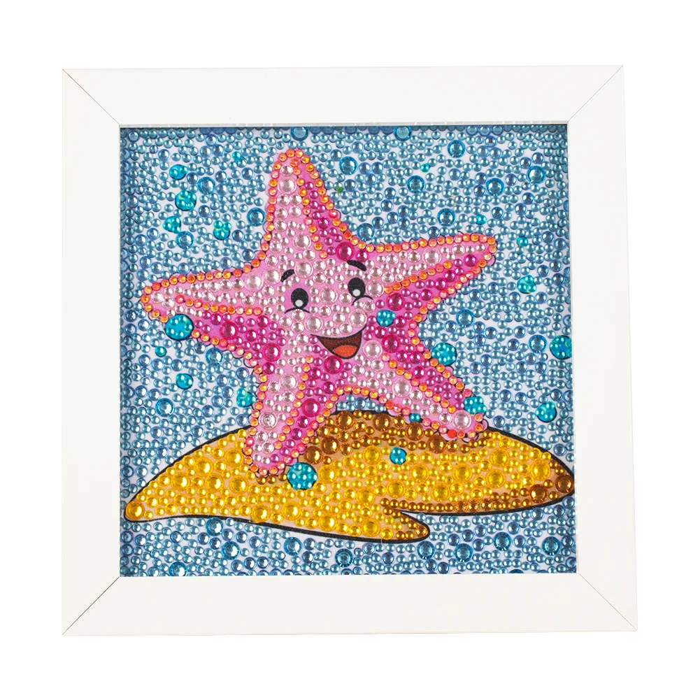 Diamond Painting - Full Crystal Rhinestone - Starfish(18*18cm)【Without Frame】