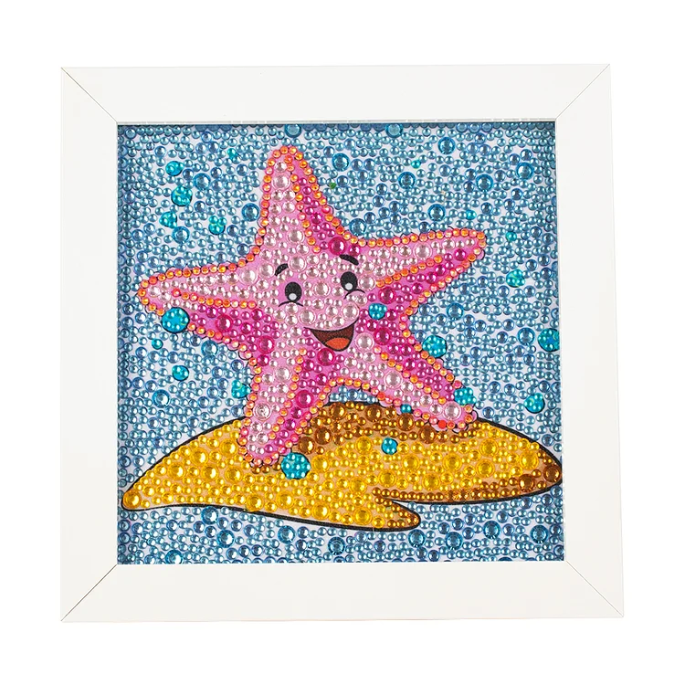 Full Special-Shaped Crystal Diamond Painting - Starfish 18*18CM