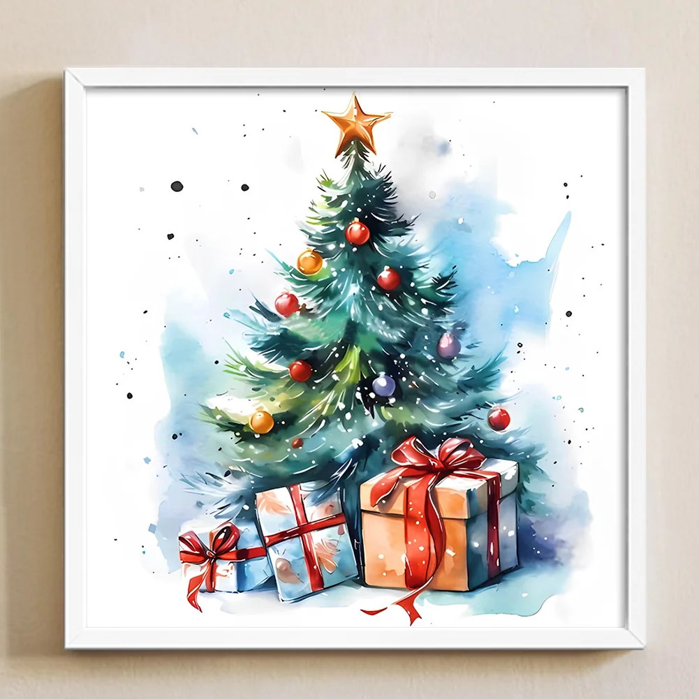 DIY Stamped Cross Stitch 11CT Full Embroidery 50*50cm - Christmas Tree