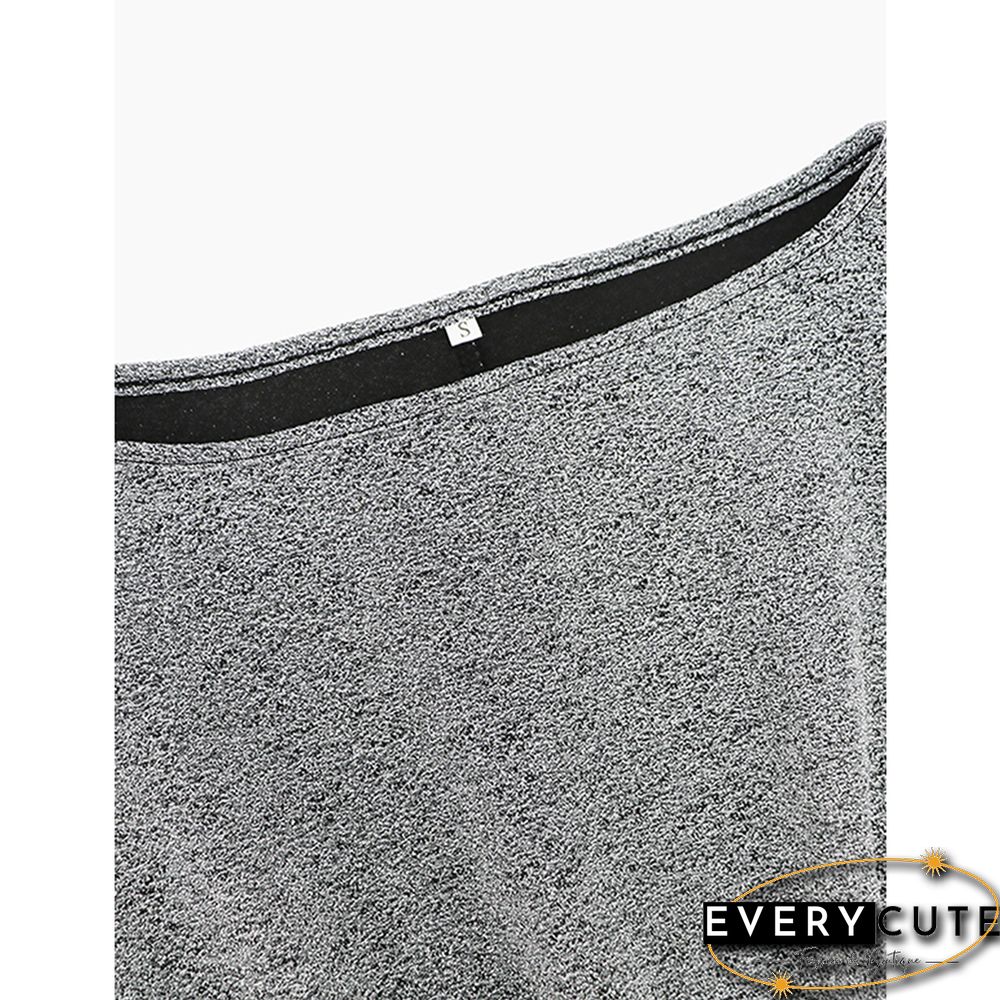 Silver Pleat Short Sleeve Slit Bodycon Dress With Belt