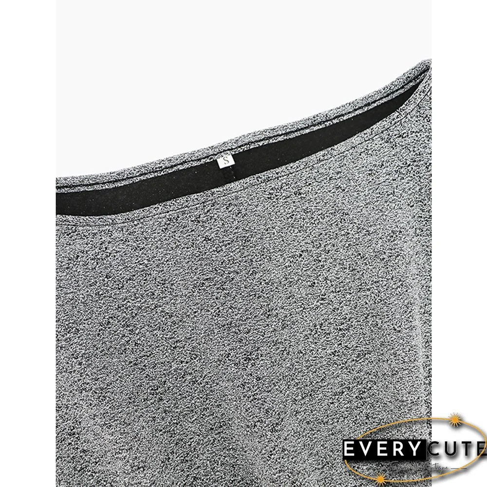 Silver Pleat Short Sleeve Slit Bodycon Dress With Belt