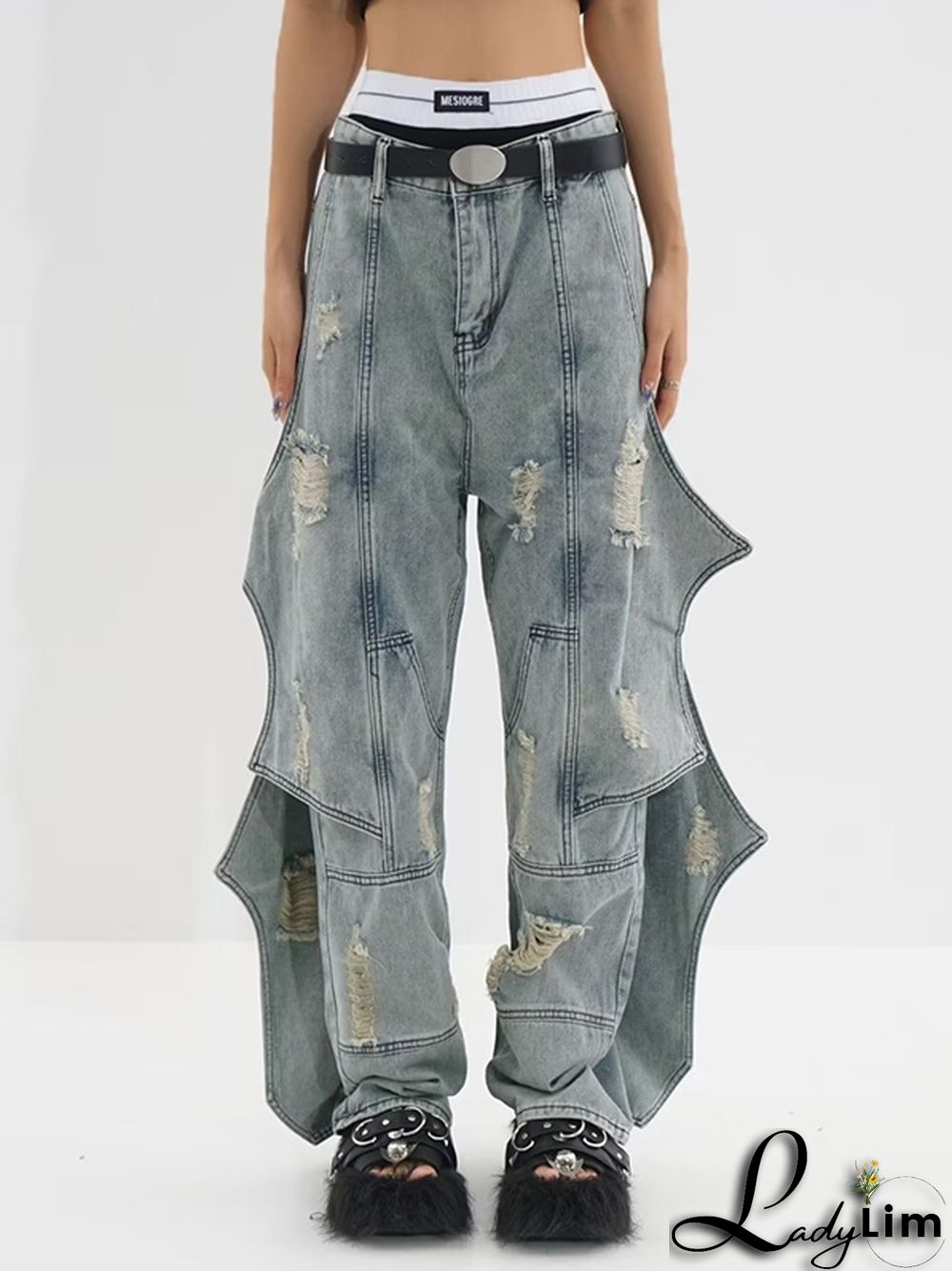 Deconstructed Designer Jeans