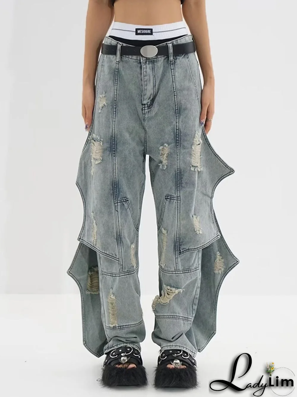Deconstructed Designer Jeans