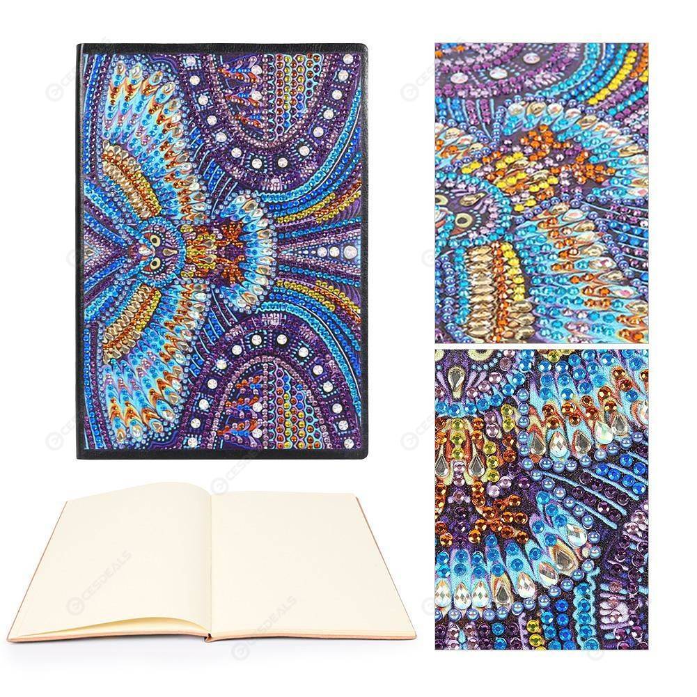 

Owl-DIY Creative Diamond 50 Pages A5 Notebook, 501 Original
