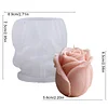 Rose Bud Candle Silicone Mould DIY Flower Aromatherapy Candle Mould Reusable Handmade Soap Silicone Moulds for Valentines Day Wedding Handicraft Souvenir (Valentine Day A)