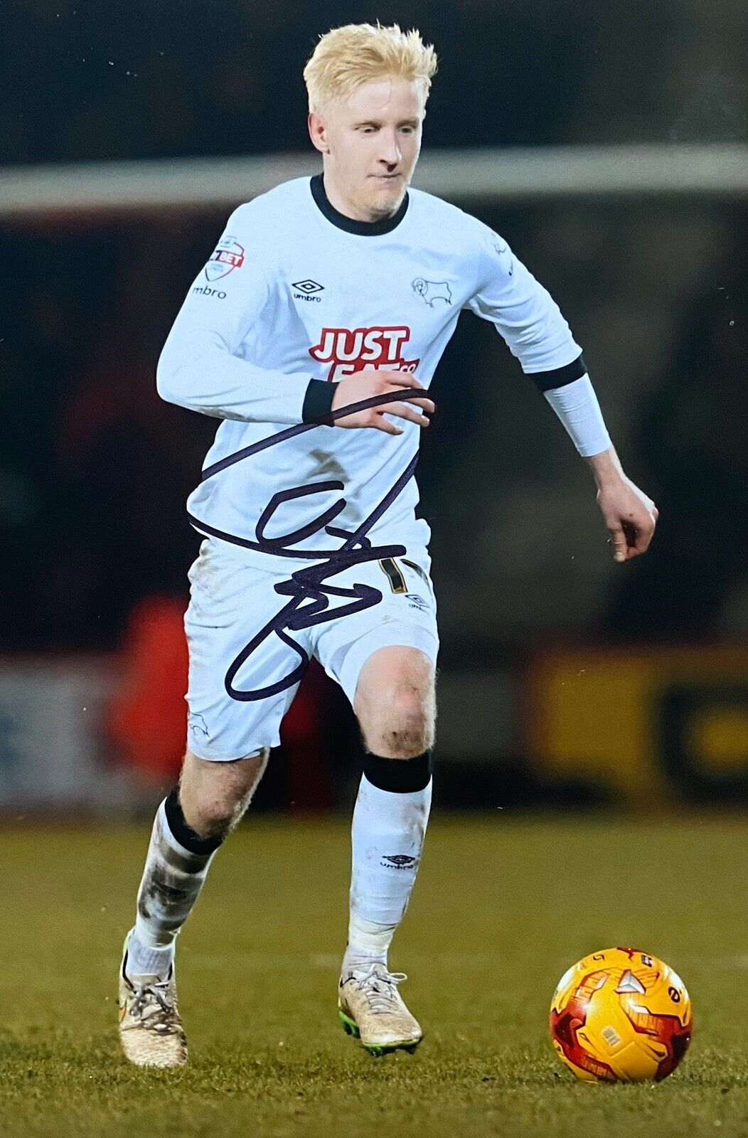 Will Hughes Genuine Hand Signed 6X4 Photo Poster painting - Derby County