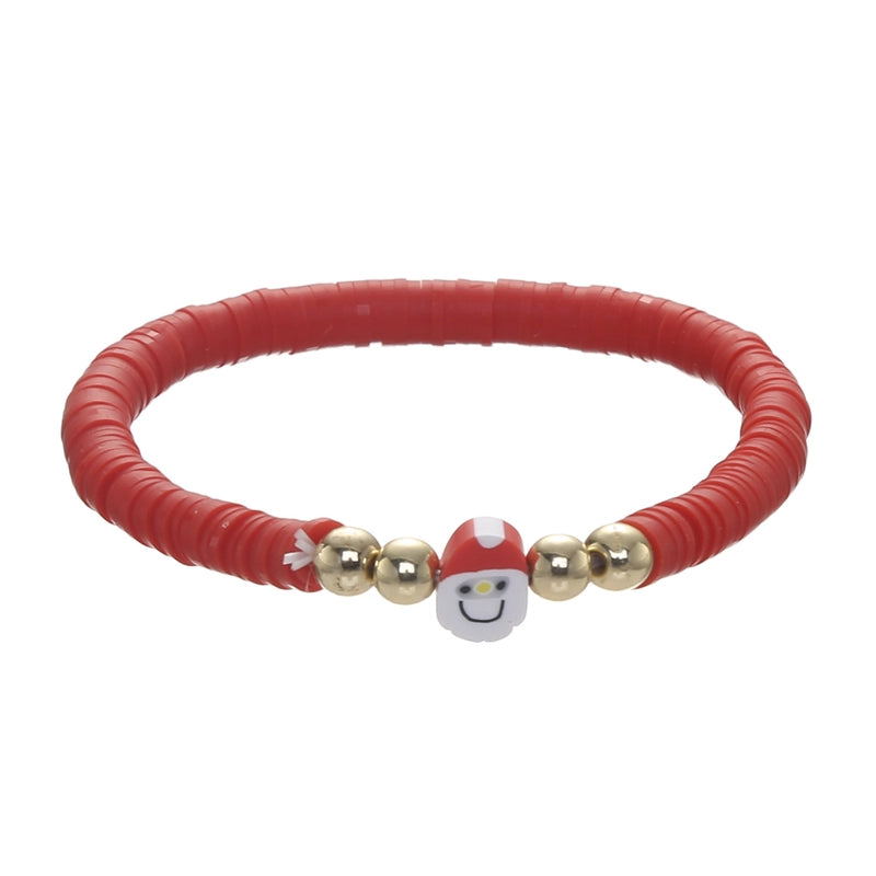 Christmas Bracelet Santa Claus Christmas Tree Peach Heart Snowflake Soft Bracelet