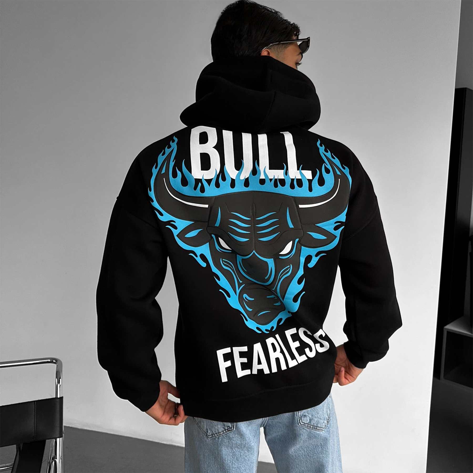 Oversize Bull Fearless Hoodie