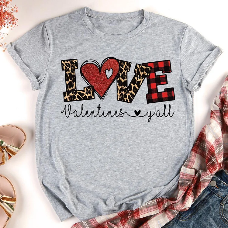 Love Valentines yall T-shirt Tee -011474-Annaletters