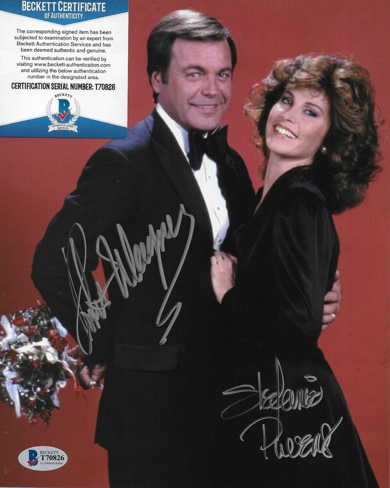 Robert Wagner & Stefanie Powers Original Autographed 8X10 Photo Poster painting w/Beckett 2