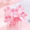 20PCS Adorable Pink Cherry Blossom 0.38mm Gel Signature Pen School Student Office Cute Stationery Gift