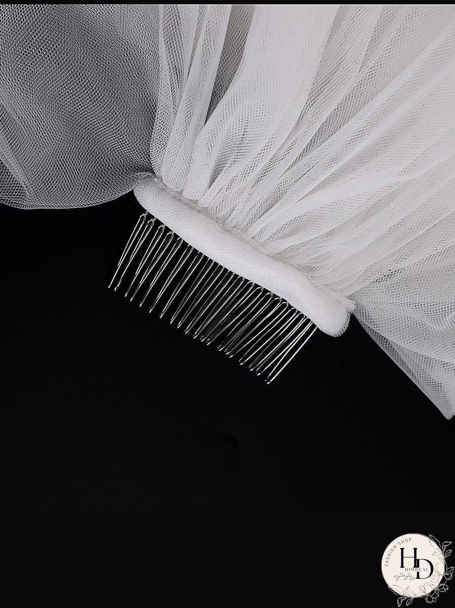 Sophisticated Bridal Mesh Veil
