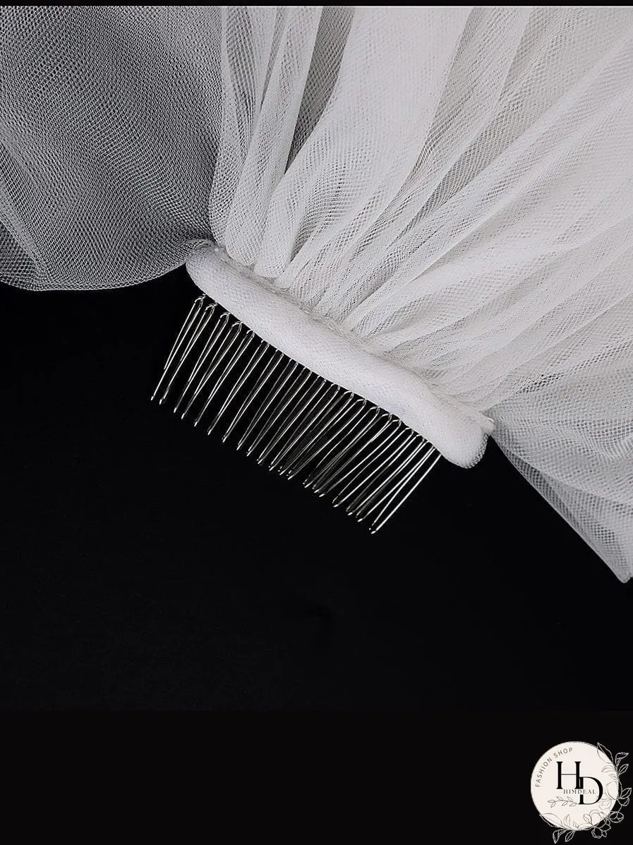 Sophisticated Bridal Mesh Veil