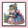 Peter Rabbit Partial Stamped Cross Stitch Kit 14CT 2 Strands 25x23cm DIY Embroidery Needlepoint