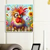 Peinture diamant coq-perce-rond coq-30*30cm