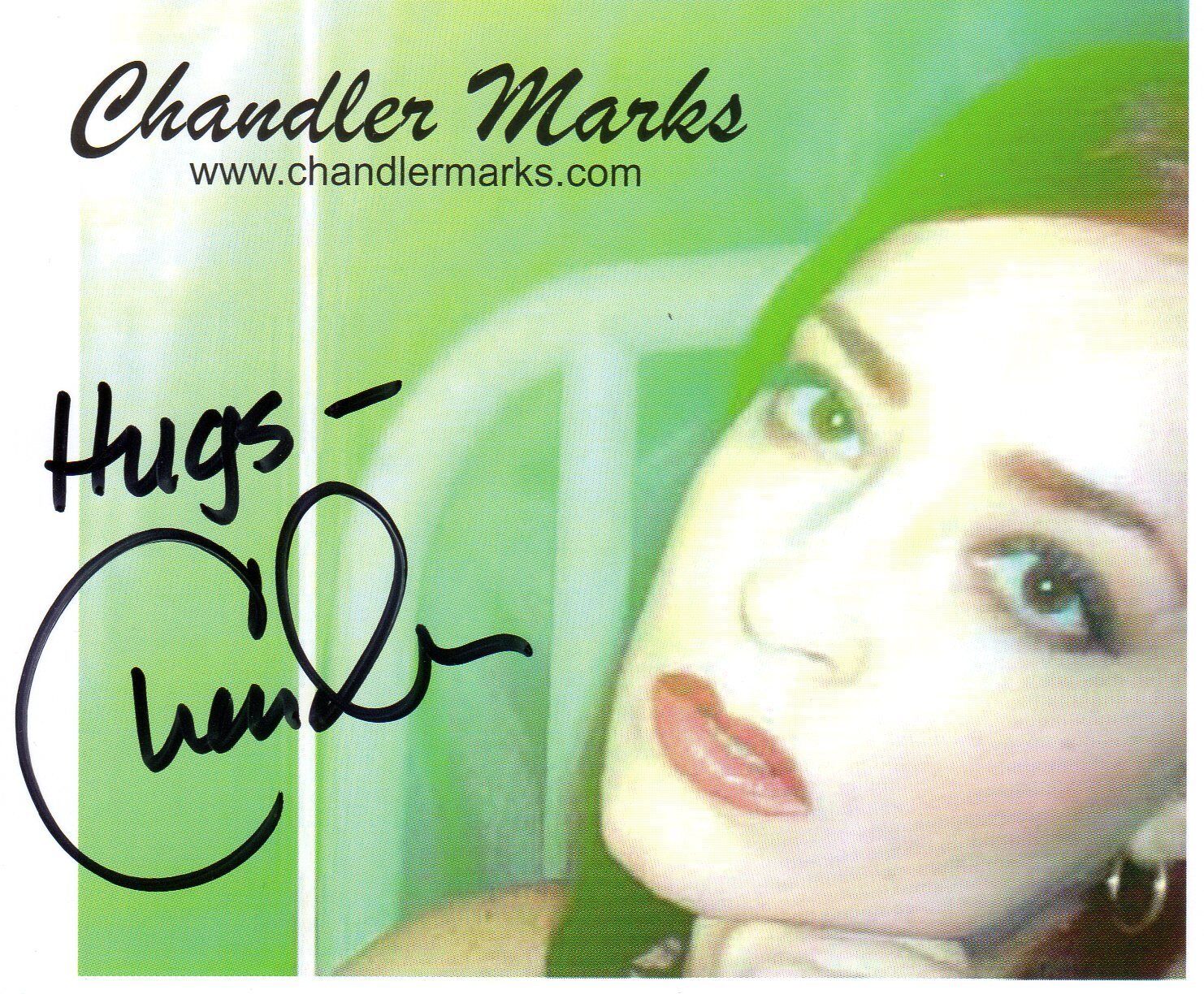 CHANDLER MARKS AUTOGRAPH SINGER SONGWRITER