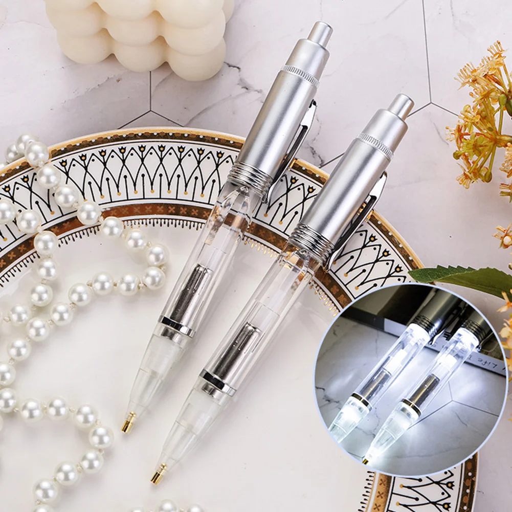 5D DIY Diamond Painting Pen with Lighting Luminous Point Drill Dotting Pen