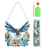 (US Local)DIY Diamond Painting Art Pendant Window Hanging Eagle Dream Catcher