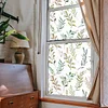 Refreshing Green Leaves Window Static Sticker Home Decor