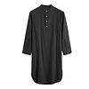 Men's Cotton Long-Sleeved Ethnic Costumes Solid Color Long Shirt Loose Robe