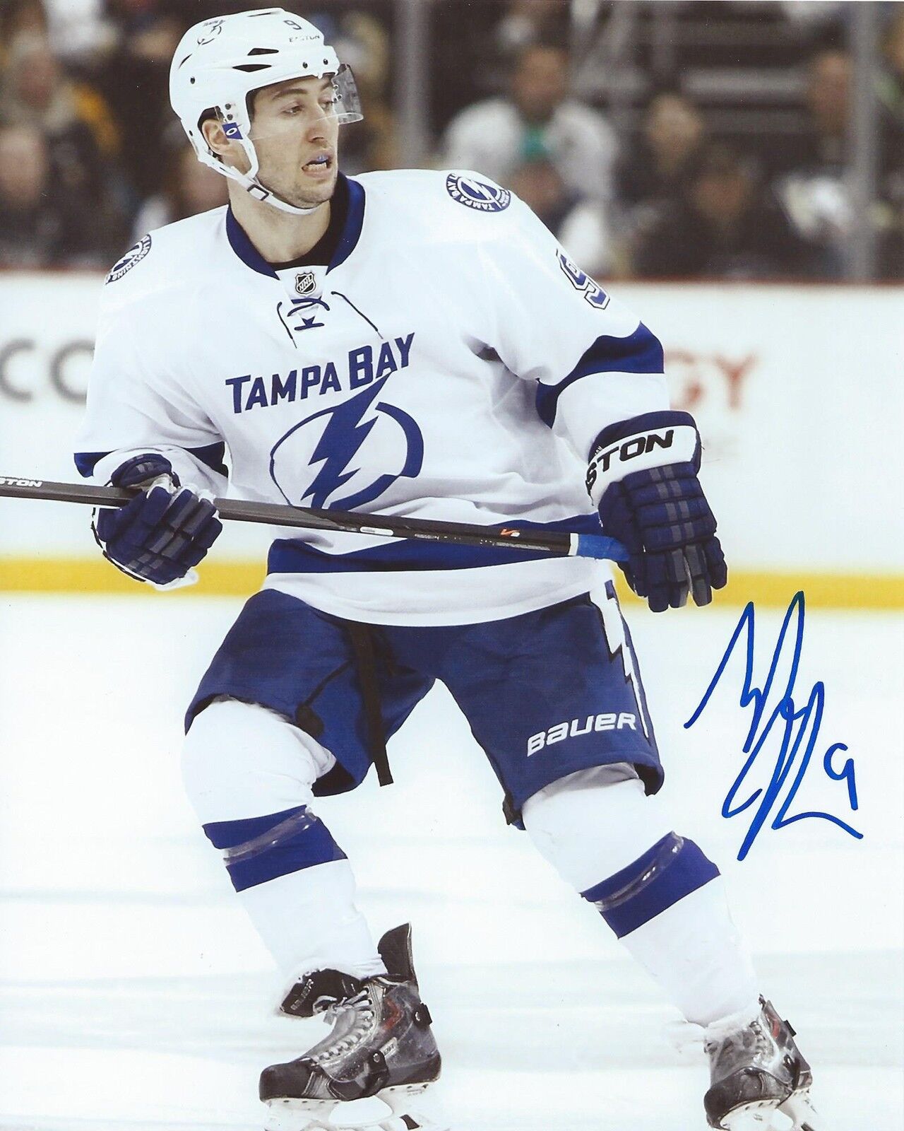 Tyler Johnson Signed 8x10 Photo Poster painting Tampa Bay Lightning Autographed COA B