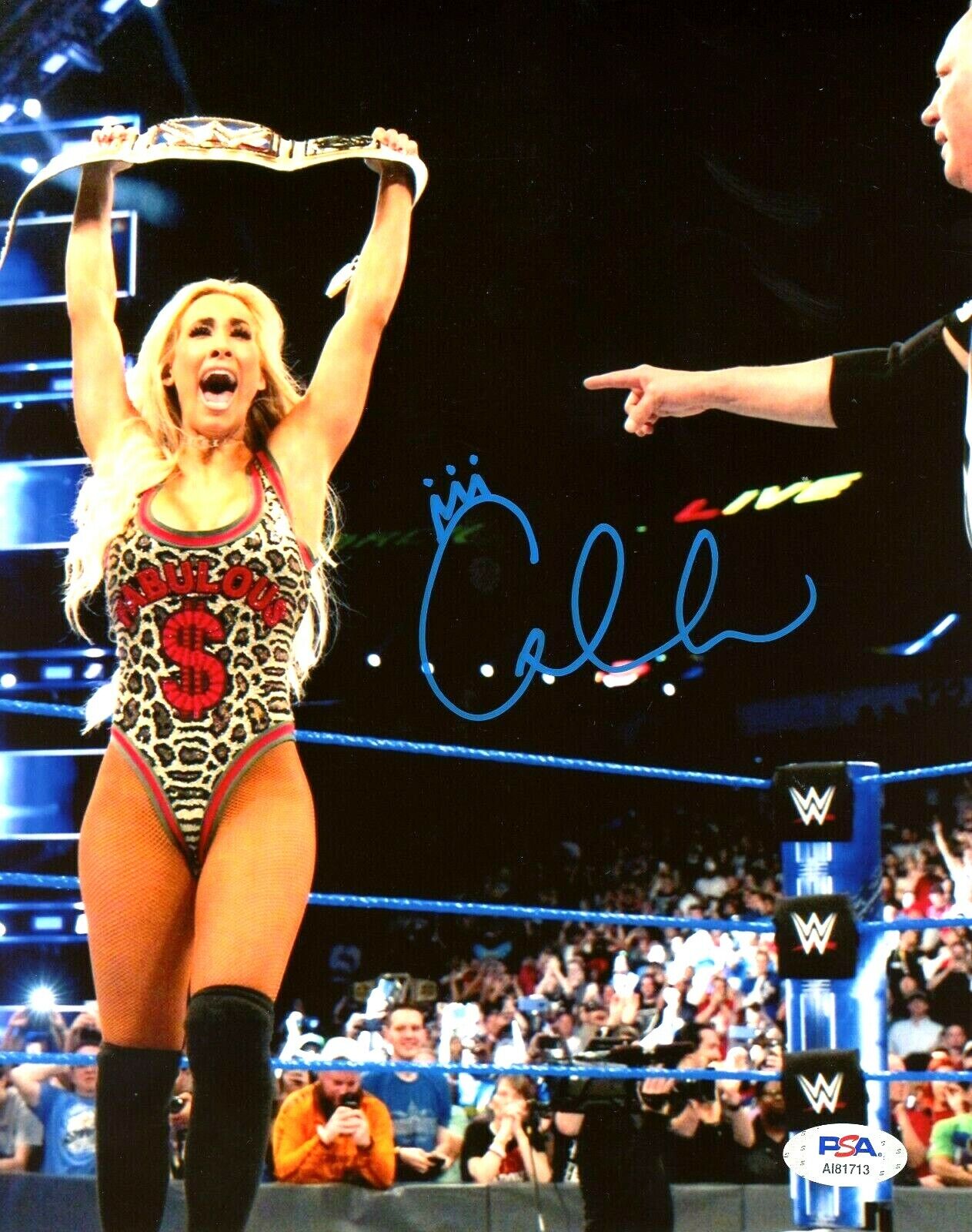 WWE CARMELLA HAND SIGNED AUTOGRAPHED 8X10 Photo Poster painting WITH PROOF AND PSA DNA COA 48