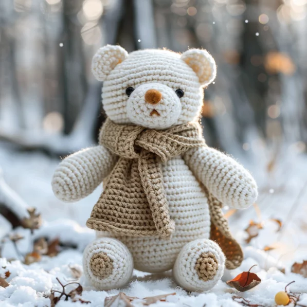 Vaillex - White Polar Bear Crochet Pattern For Beginner