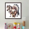 Indian Boy And Horse-11CT Stamped Cross Stitch 40*40cm/15.75*15.75in