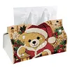 Peinture en PU pour la bo&icirc;te de mouchoirs DIY de No&euml;l en perles et diamants 25x15,5cm