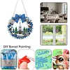 DIY Pearl Diamond Painting Christmas Wreath Hanging Ornament Kit