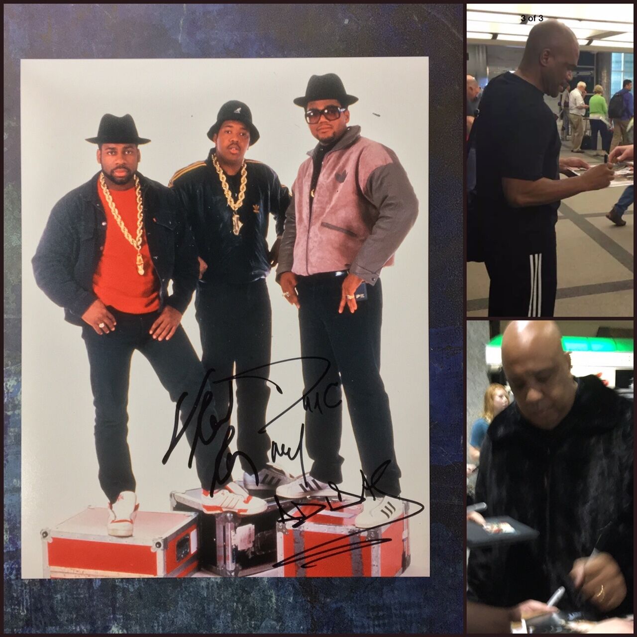 GFA Rev Run & Darryl McDaniels * RUN - D.M.C. * Signed 11x14 Photo Poster painting PROOF AD2 COA