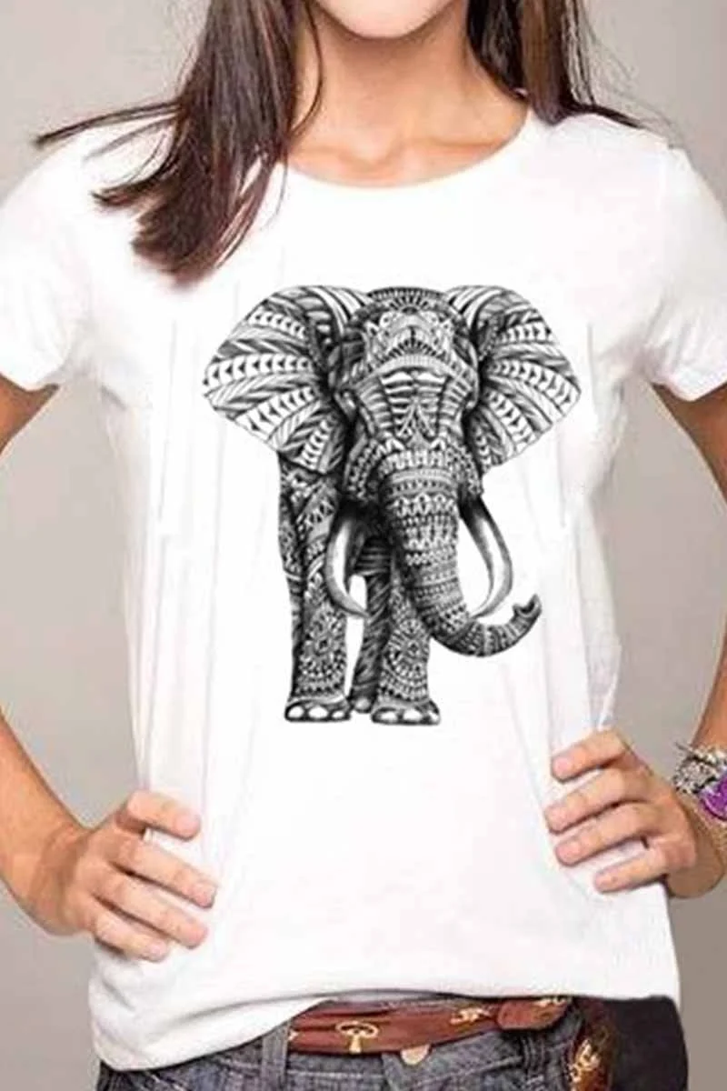 Colorful Animal Print T-shirt