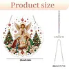 Praying Angels DIY Diamond Painting Pendant Double Sided Gem Beads 25cm