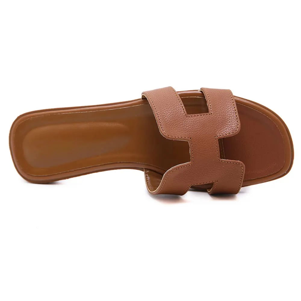 Women's Square Open Toe Summer Casual Flat Litchi Slippers-vocosishoes
