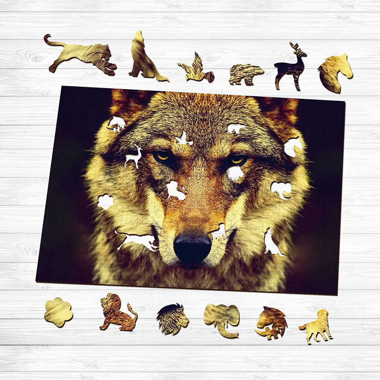 Ericpuzzle™ Ericpuzzle™Wild Wolf Wooden Puzzle