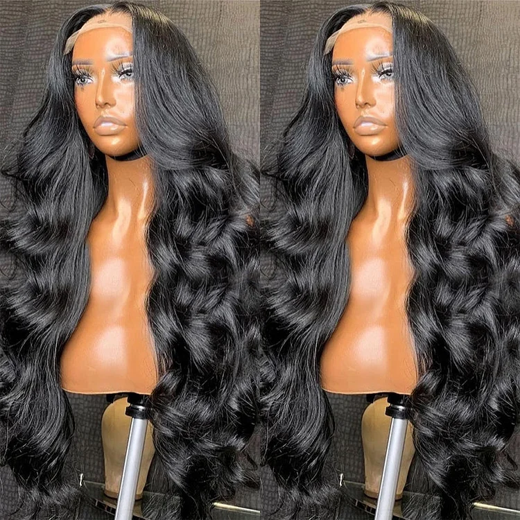 Lace Closure Wig Pre Plucked Body Wave Virgin Human Hair Lace Frontal Wig for Women