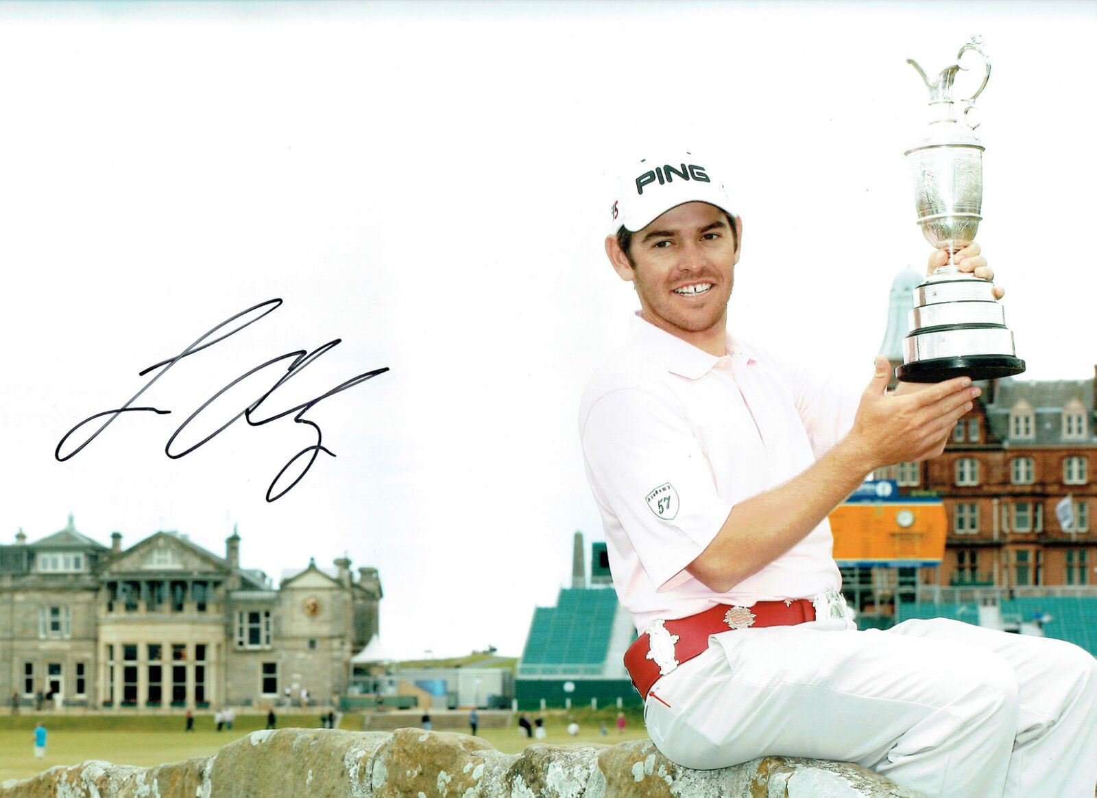 Louis OOSTHUIZEN Signed Autograph 16x12 Open GOLF St Andrews Photo Poster painting AFTAL COA