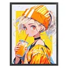Girl Drinking Juice - 11CT Stamped Cross Stitch - 40*53cm